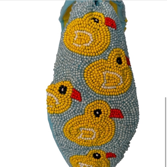250. My Rubber Ducky Fully Beaded Headband - Picture 4 of 4